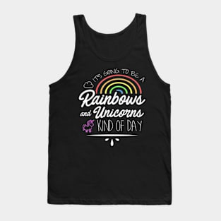 Best Friend Rainbows  Unicorns Kind Of Day Tank Top